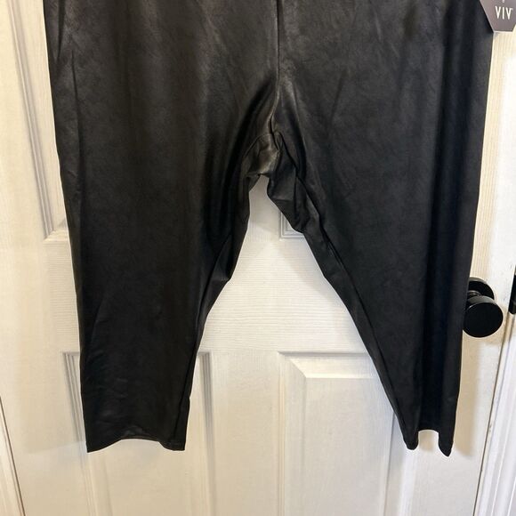 NWT Ava & Viv Womens Plus Size High Waisted Leggings Pants Black Size 2X 20W/22W - Picture 8 of 16